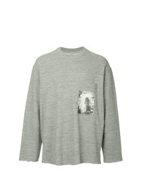 Sweat-shirt imprimé gris Song For The Mute