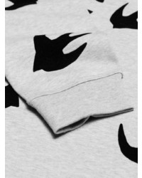 Sweat-shirt imprimé gris McQ Alexander McQueen