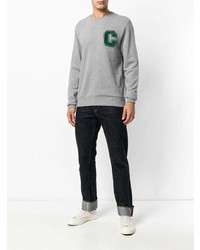 Sweat-shirt imprimé gris CK Calvin Klein