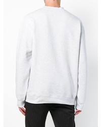 Sweat-shirt imprimé gris MSGM