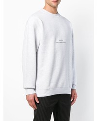 Sweat-shirt imprimé gris MSGM