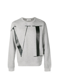 Sweat-shirt imprimé gris Valentino