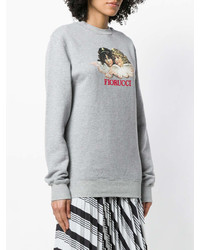 Sweat-shirt imprimé gris Fiorucci