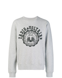 Sweat-shirt imprimé gris Zadig & Voltaire