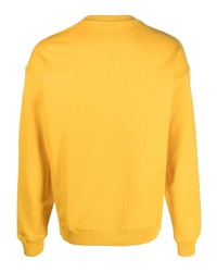 Sweat-shirt imprimé jaune Moschino