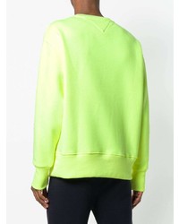 Sweat-shirt imprimé jaune Tommy Jeans