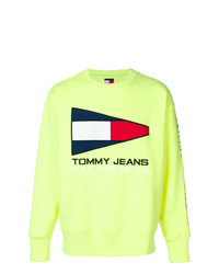 Sweat-shirt imprimé jaune Tommy Jeans