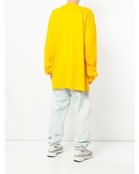 Sweat-shirt imprimé jaune Y/Project