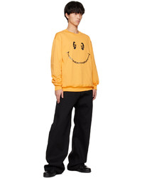 Sweat-shirt imprimé jaune Mastermind Japan