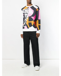 Sweat-shirt imprimé multicolore Versace Collection