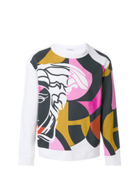 Sweat-shirt imprimé multicolore Versace Collection