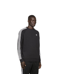 Sweat-shirt imprimé noir et blanc adidas Originals