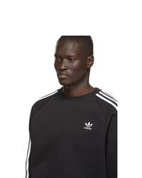 Sweat-shirt imprimé noir et blanc adidas Originals