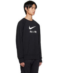 Sweat-shirt imprimé noir et blanc Nike