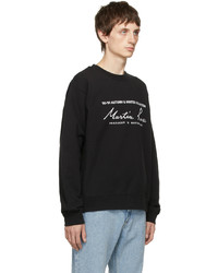 Sweat-shirt imprimé noir et blanc Martine Rose