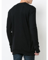 Sweat-shirt imprimé noir et blanc 11 By Boris Bidjan Saberi