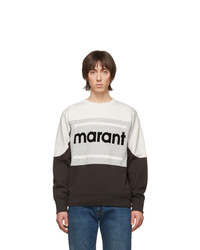 Sweat-shirt imprimé noir et blanc Isabel Marant