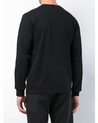 Sweat-shirt imprimé noir et blanc Yohji Yamamoto