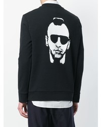 Sweat-shirt imprimé noir et blanc Neil Barrett