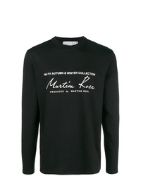 Sweat-shirt imprimé noir et blanc Martine Rose