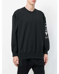 Sweat-shirt imprimé noir et blanc Y-3