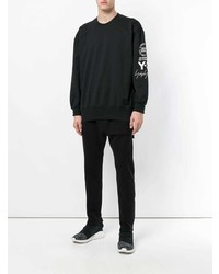 Sweat-shirt imprimé noir et blanc Y-3