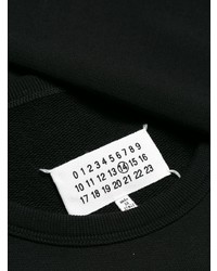 Sweat-shirt imprimé noir et blanc Maison Margiela