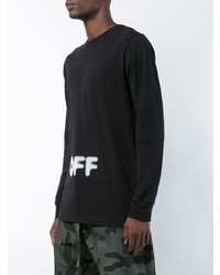 Sweat-shirt imprimé noir et blanc Off-White