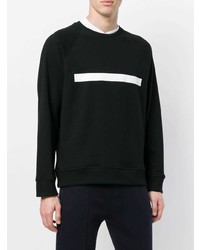 Sweat-shirt imprimé noir et blanc Neil Barrett