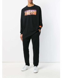 Sweat-shirt imprimé noir Heron Preston