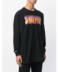 Sweat-shirt imprimé noir Heron Preston