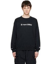 Sweat-shirt imprimé noir AAPE BY A BATHING APE