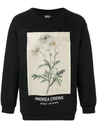 Sweat-shirt imprimé noir Andrea Crews