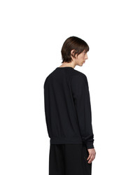 Sweat-shirt imprimé noir Lemaire