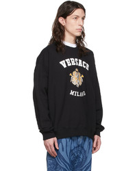 Sweat-shirt imprimé noir Versace