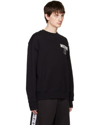 Sweat-shirt imprimé noir Moschino