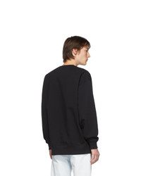 Sweat-shirt imprimé noir Acne Studios