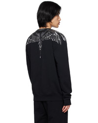 Sweat-shirt imprimé noir Marcelo Burlon County of Milan