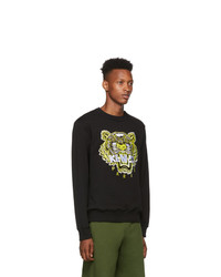 Sweat-shirt imprimé noir Kenzo