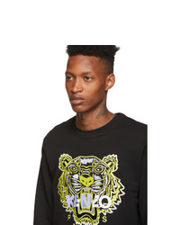 Sweat-shirt imprimé noir Kenzo