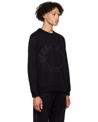 Sweat-shirt imprimé noir Burberry