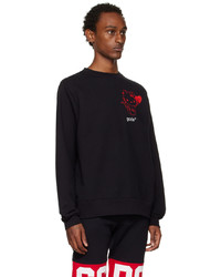 Sweat-shirt imprimé noir Gcds