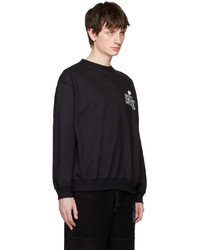 Sweat-shirt imprimé noir Rassvet