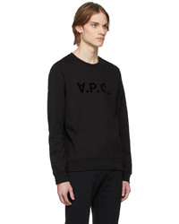 Sweat-shirt imprimé noir A.P.C.