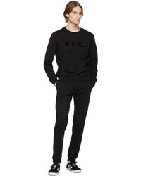 Sweat-shirt imprimé noir A.P.C.