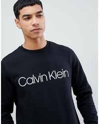Sweat-shirt imprimé noir Calvin Klein