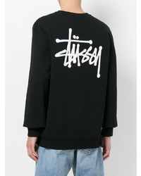 Sweat-shirt imprimé noir Stussy