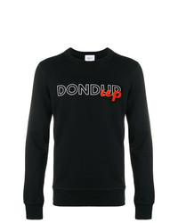 Sweat-shirt imprimé noir Dondup