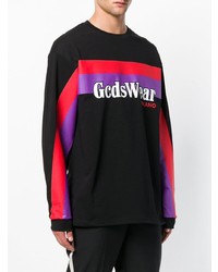 Sweat-shirt imprimé noir Gcds