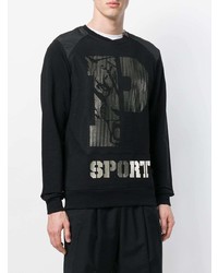 Sweat-shirt imprimé noir Plein Sport